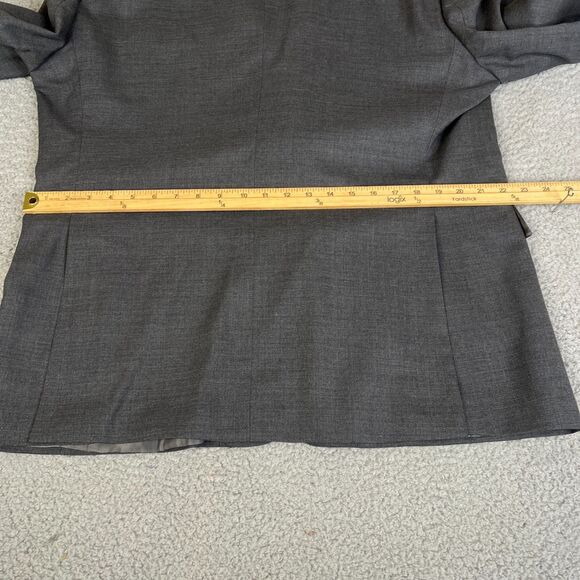 UNTUCKit  Palazzo Blazer Wool Mens 48R Italian Woven Gray Work Business Casual - Picture 13 of 16